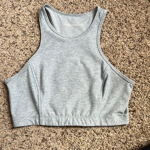 Outdoor Voices Athena Crop Top M Heathered Gray